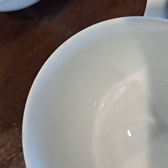 Limoges France Tea/Coffee Cup, Moi& Coi inscribed on white porcelain - Picture 6 of 12